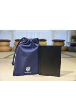 (Out of Stock) Hardcover Notebook with Navy Blue Canvas Drawstring Bag 硬皮筆記本連海軍藍索繩布袋